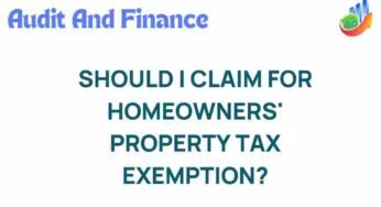 Unlocking Savings: Should You Claim Your Homeowners’ Property Tax Exemption?