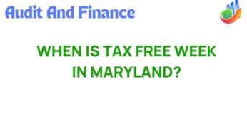 Unraveling the Secrets of Tax-Free Week in Maryland