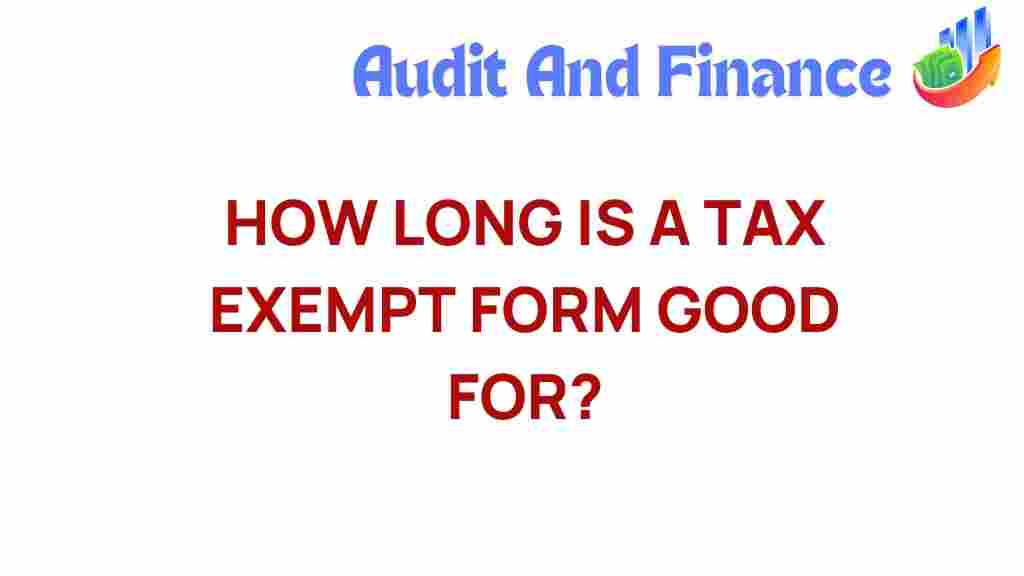 tax-exempt-form-validity